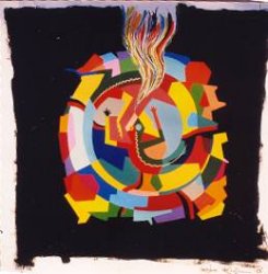 Steven Stapleton :'Untitled' - Ink + enamel paint, 1988, 14 X 14 ins