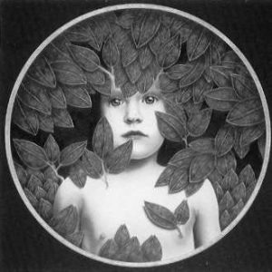 Lund Torroll:'The Arrival' - pencil on paper, diameter 15 ins - circle