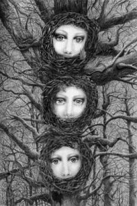 Lund Torroll:'Cacophony' - pencil on paper - Visionary Art