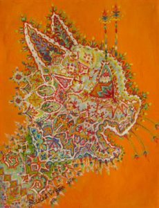 Louis Wain :'Untitled' - c.1933, watercolour & bodycolour, 9 x 7.5 ins