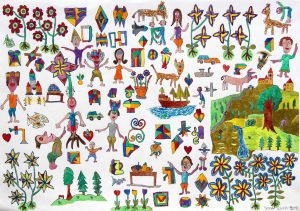 Josef Wyler :'Untitled' 2012  ink & watercolour  11.75 x 16.5 ins