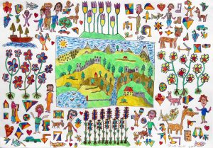 Josef Wyler :'Untitled' 2011  ink & watercolour  11.75 x 16.5 ins