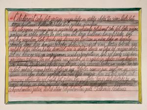 Alex Хatkevich :'Untitled' pencil & crayon 11.5 X 16.5 ins (double sided)