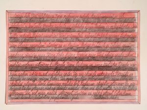 Alex Хatkevich :'Untitled' pencil & crayon 11.5 X 16.5 ins (double sided)