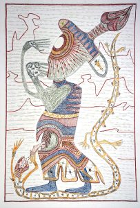 D167 - 42x59,4 cm - black ink and coloured pencils on paper 220gr - 2018