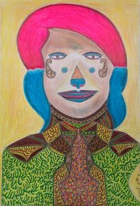 untitled (087), 2017 pen and pencil on paper 50 x 35 cm (unframed) 58 x 42.5 cm (framed)