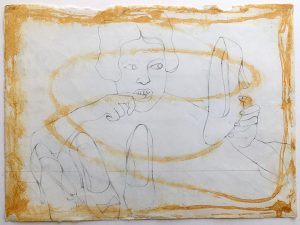 Anon. Fetish Artist -  ‘Untitled’ c.1960. Pencil  10 x 13.5 in