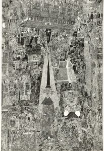 Nick Blinko -‘Untitled’ 2018. Ink 16.5 x 11.5 ins 