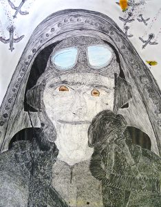 Houis - Assaut des Forces USA - 10 -- 50 x 65 cm, mixed media