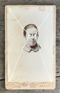 THE LIGHT IS LEAVING US ALL #2617 - small cabinet card, hand-painted and signed £111