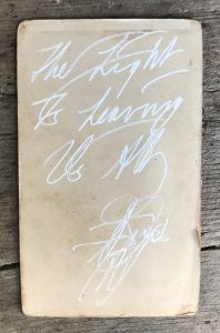 THE LIGHT IS LEAVING US ALL #2617 - verso