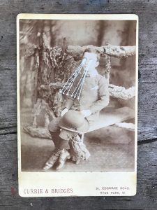 THE LIGHT IS LEAVING US ALL #2707 - large cabinet card, hand-painted and signed £333