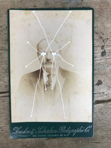 THE LIGHT IS LEAVING US ALL #2719- large cabinet card, hand-painted and signed £333