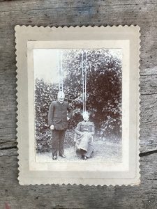 THE LIGHT IS LEAVING US ALL #2758 - 110x140mm cabinet card, hand-painted and signed £333