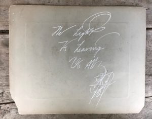 THE LIGHT IS LEAVING US ALL #2791 - verso