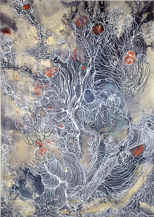 "Orageuses Tisseuses", 2015, 31cm x 23cm, Izabella Ortiz