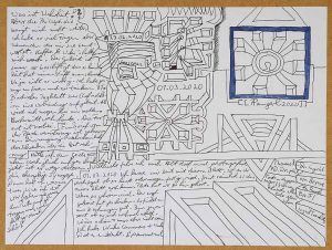 Armin Andreas Pangerl Untitled  2020 ink & crayon on paper 30 x 40 cm  