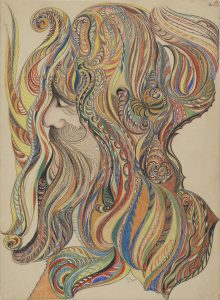 František Jaroslav Pecka, untitled, 1920, colored pencil, graphite on paper, 47 x 34 cm Courtesy Gallery of Everything