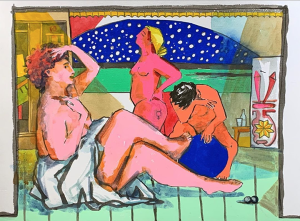 The Magician’s Cabinet, June 2020, ink, watercolour and gouache on paper, 29.7 x 42 cm