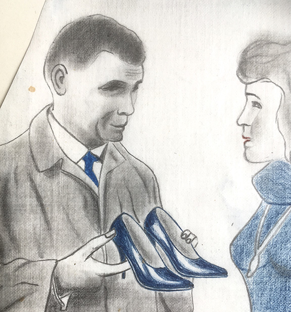 Probable self-portrait, Anonymous Fetish Artist