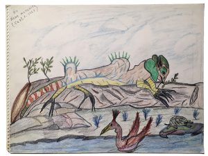 Rene Meredith - 12 x 9 in, pencil & crayon