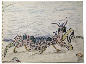 Rene Meredith - 12 x 9 in, pencil & crayon