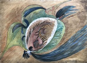 Freda Köhler - 'Untitled' unless inscribed verso c.1940 gouache & crayon  45 x 62 cm