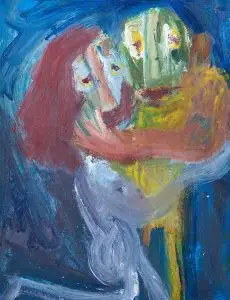 Justine Roland Cal - Untitled, 1988, acylic on board