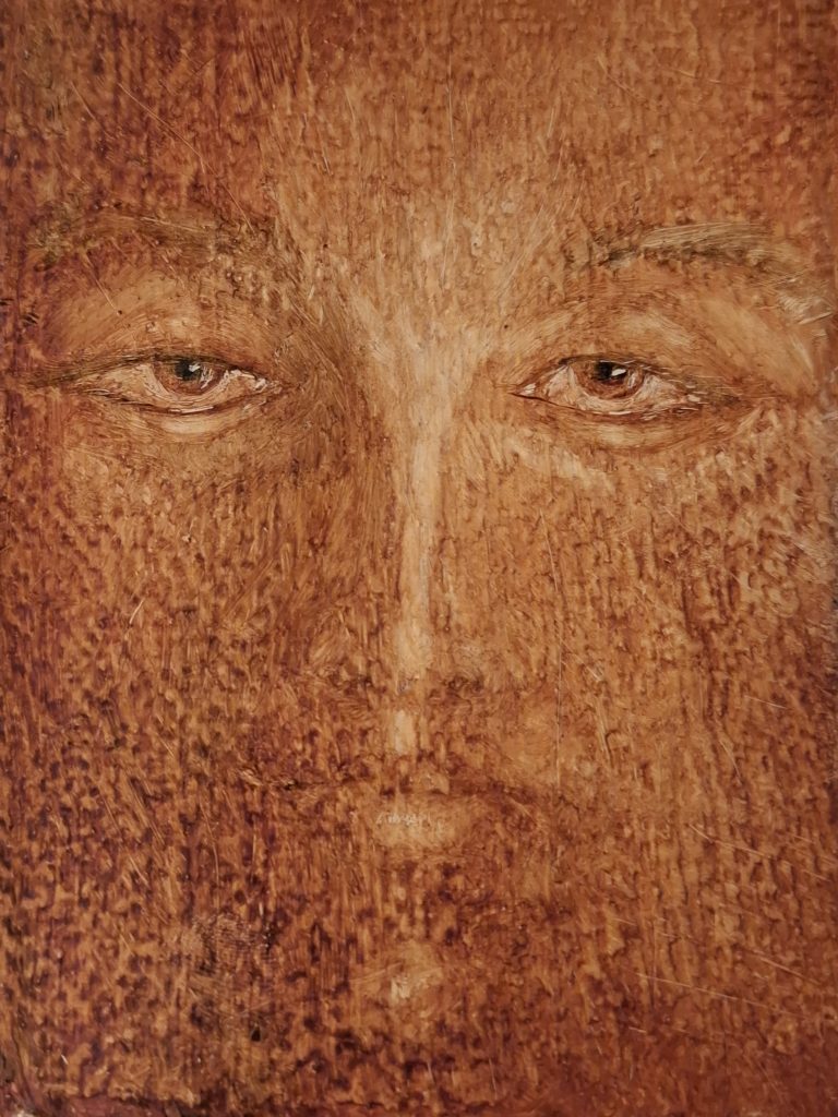 "Apparition", Oil on paper, 2025, 15.5cm x 11cm; 6⅛in x 4½in