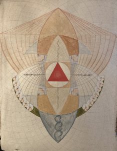 Feminine 2025 34cmx44.5cm Natural Pigments on Indian Hemp Paper